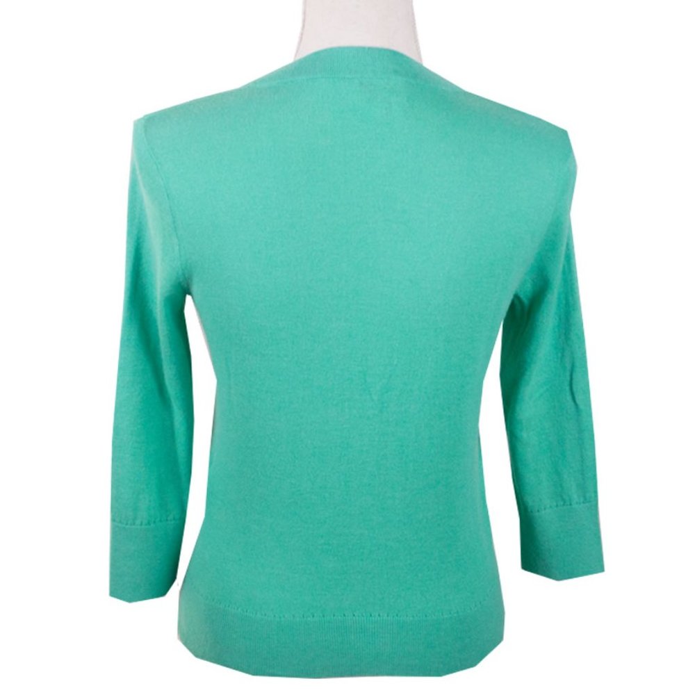 Kate Spade Teal Leni Embellished Cardigan Sweater XS - Picture 6 of 9